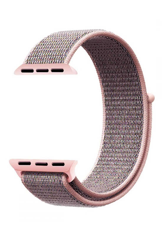 Techprotect Apple Watch 40 41 42 mm Nylon dirželis, rožinė spalva, 3 nuotrauka